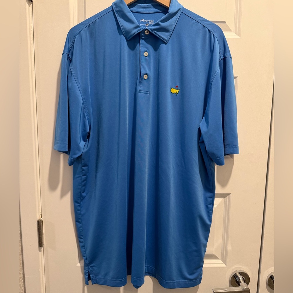 Masters Tech Blue Polo Golf Shirt, Sz. XL, Very Nice!!